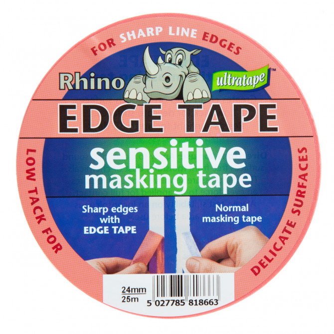 Pink Edge Masking Tape 24mm 25m PROFESIONAL