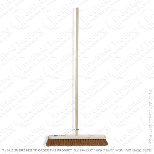 Wooden Broom Bassine Hard 600mm DRAPER