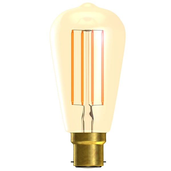 LED Vintage ST64 Dimmable Amber BC 4W BELL