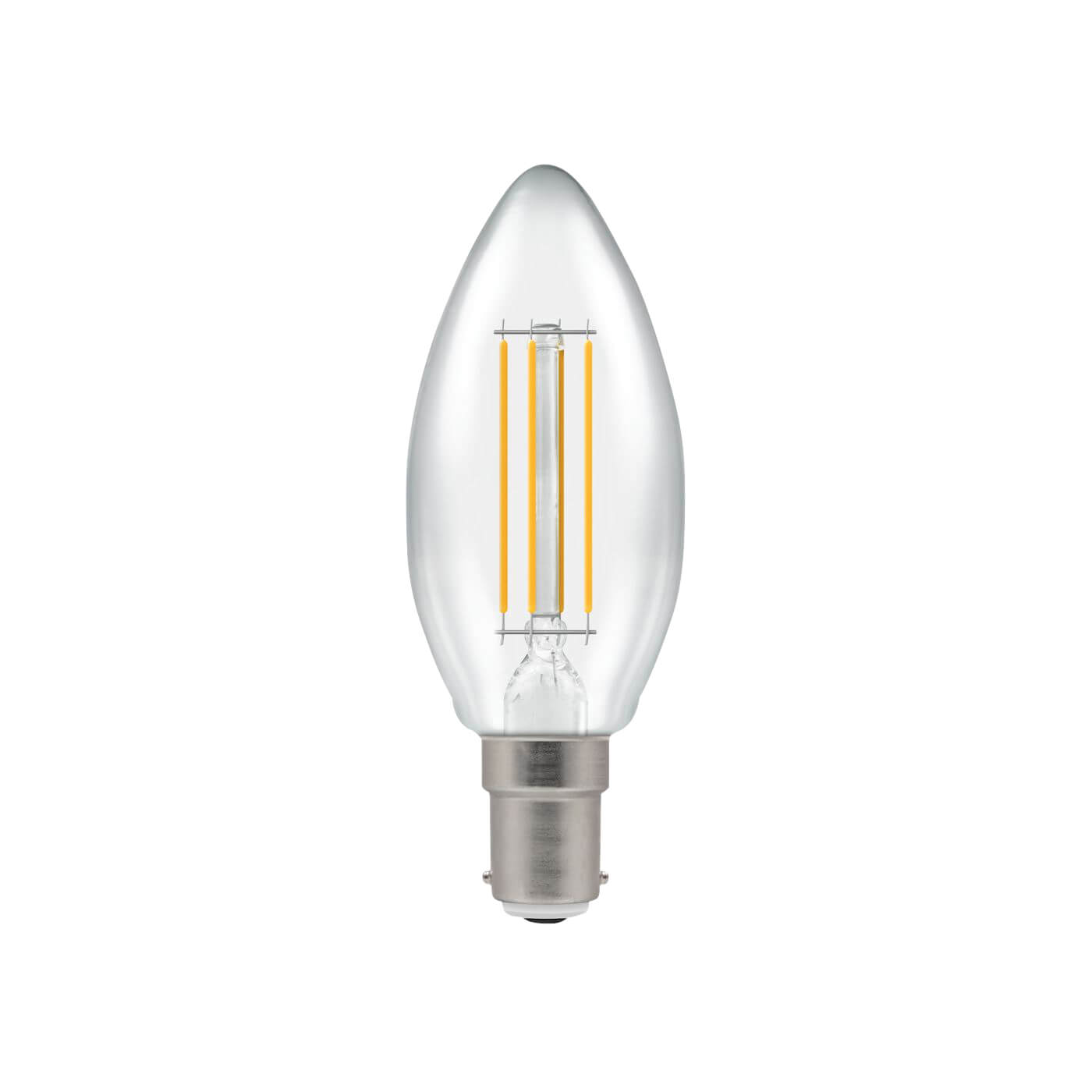 4W LED Filla Clear Candle SBC 27k BELL