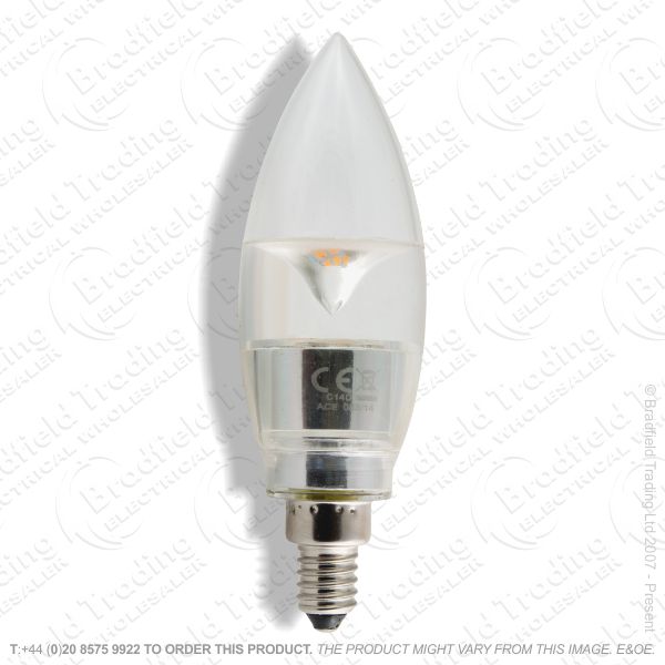 A28) 3W LED Candle E14 SES 150lm (15W) BELL