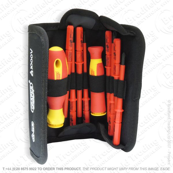 G34) 10pc Insulated Screwdriver Set DRAPER