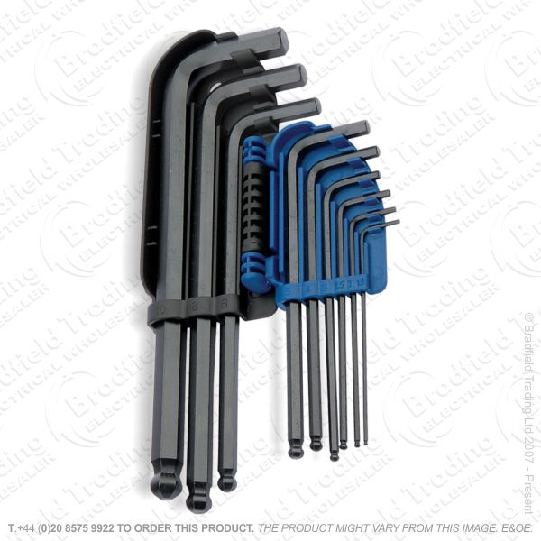 G36) Allen Hex Keys Ball End 9pc MM Set