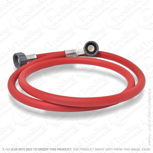 C21) Washing Machine Inlet Hose 1.5M RED