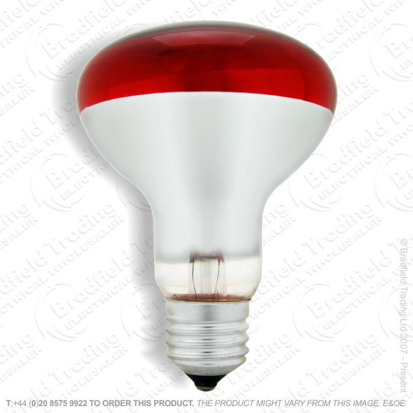 A09) Reflector R80 col ES red 100W CRO