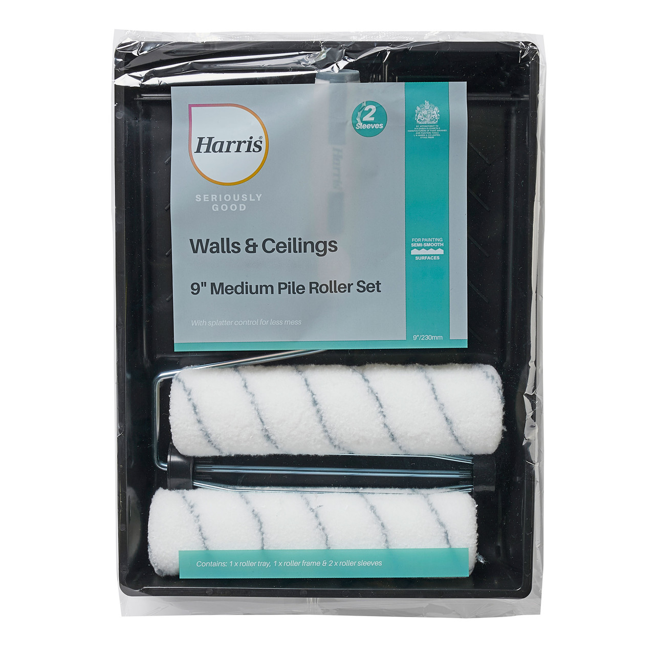 Seriously Good Paint Roller x2 Set 9  HARRIS