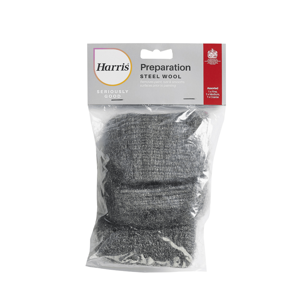 Steel Wire Wool Mixed Pk3 HARRIS