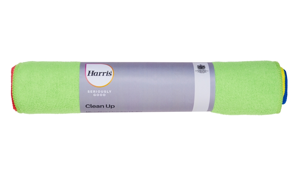 Microfibre Cleaning Cloths Pk5 HARRIS