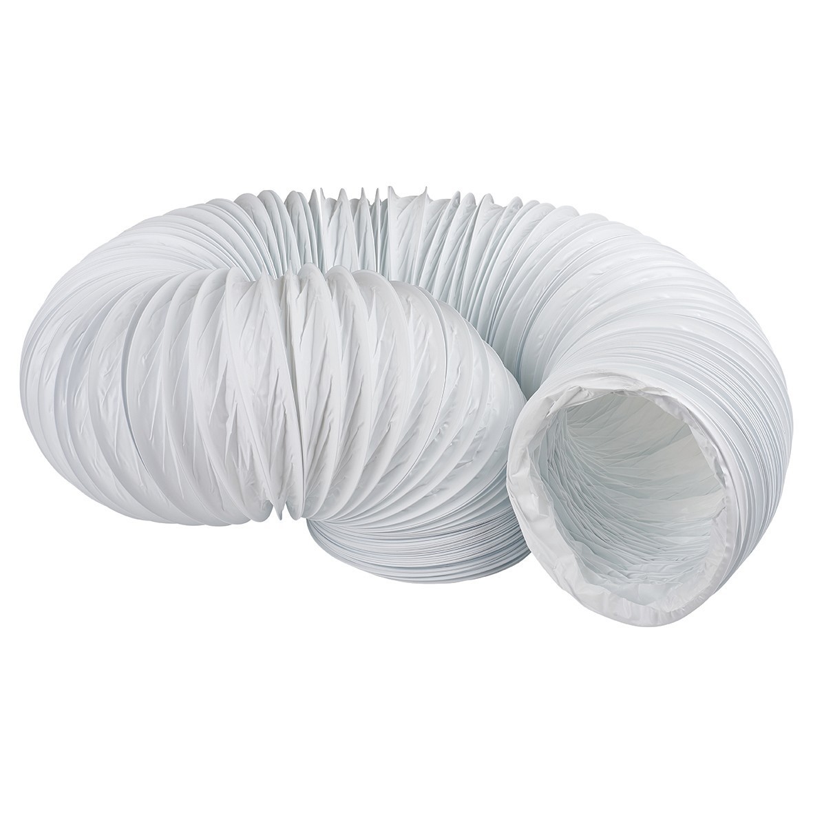 Flexi Ducting 4  100mm x 6m PVC White