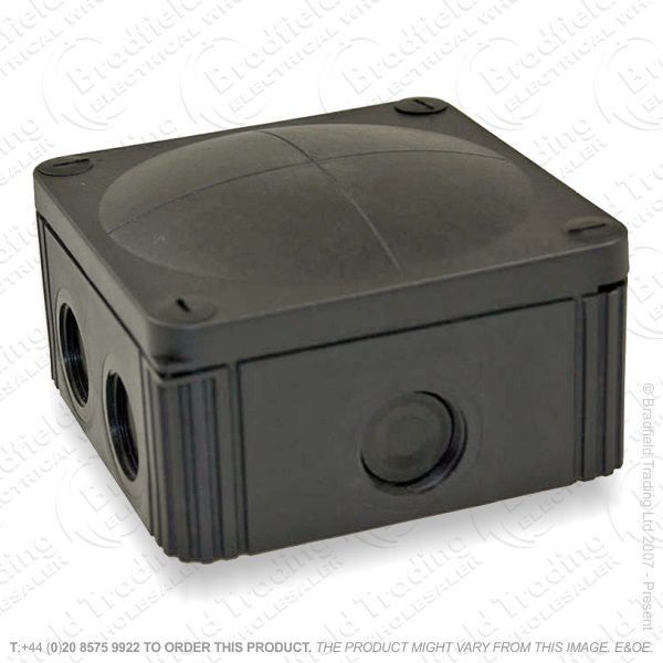 20A Wiska Junction Box 76x76x51Black