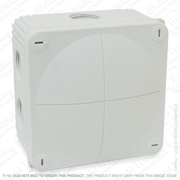 H24) 20A Wiska Junction Box 76x76x51 Gr