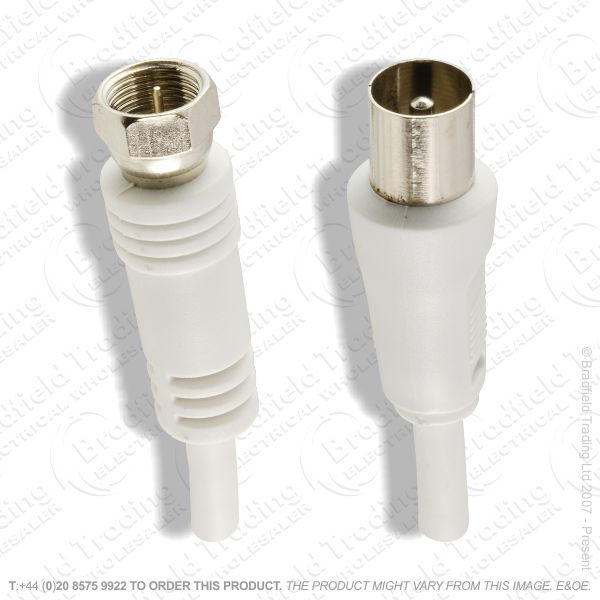 E30) 2M Coax Plug-F plug Lead T106