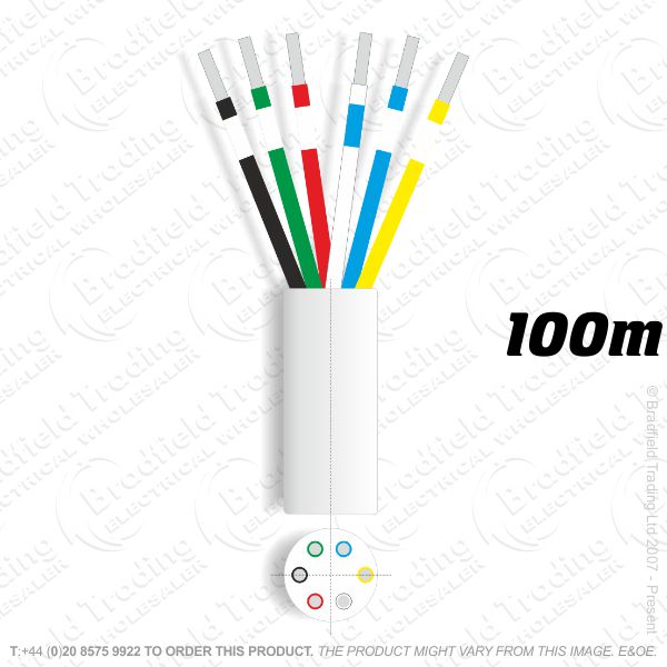 H08) Telephone 10pair white 100M CW1308