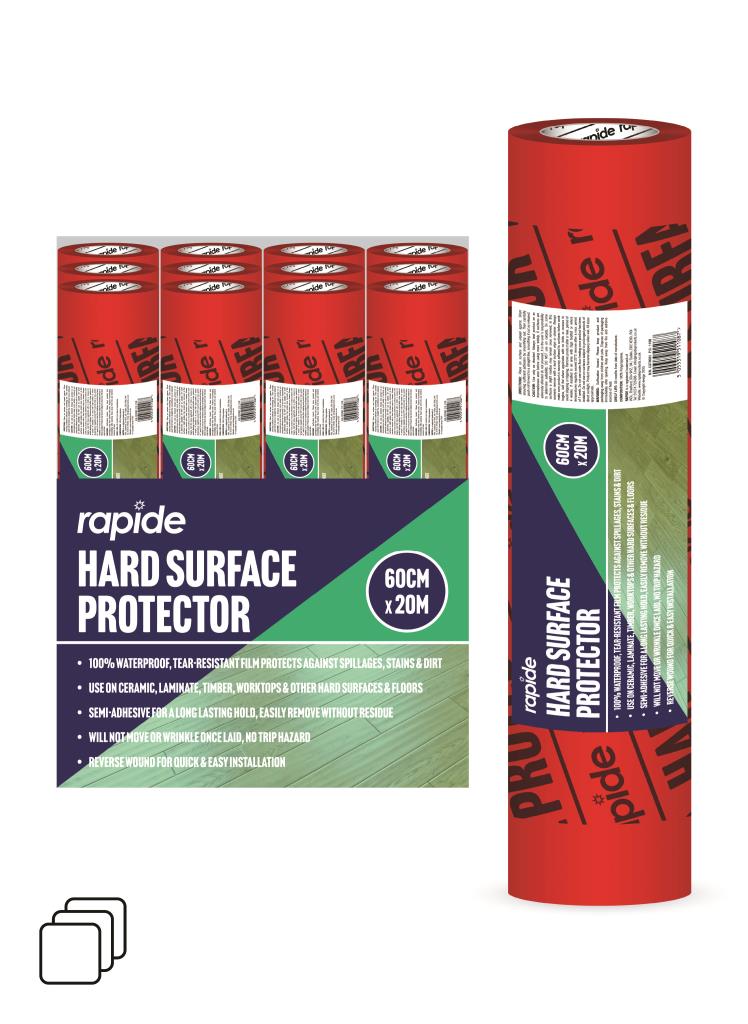 Floor Protector Film 60cm 20M Red RAPIDE