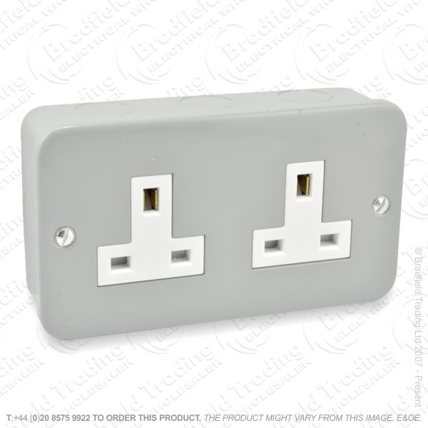 I29) Socket Metal Clad Unsw 2G 13A ECO