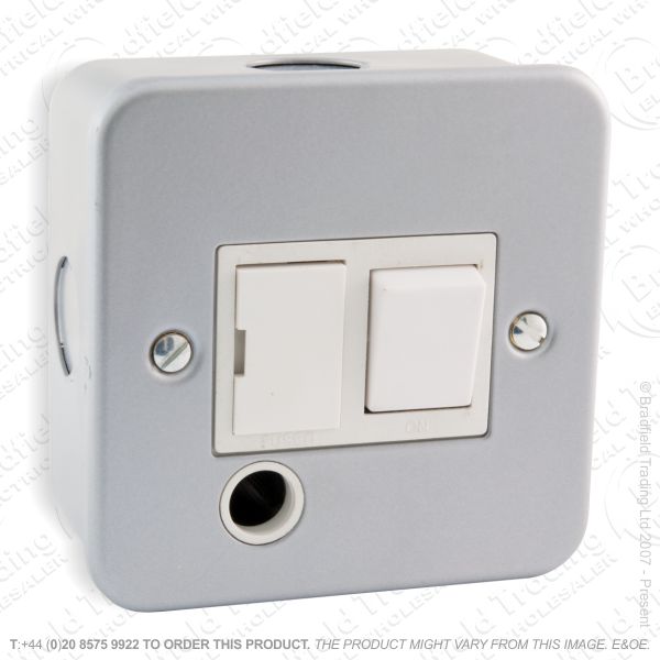 I29) Spur Metal Clad Sw Flex Outlet 13A ECO