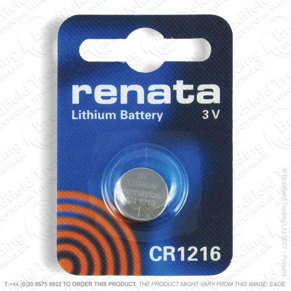 E09) Battery CR1216 3V Lithium RENATA