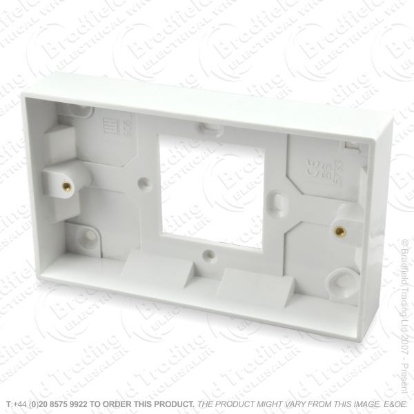 H23) Pattress Conversion Box 1G-2G 28mm