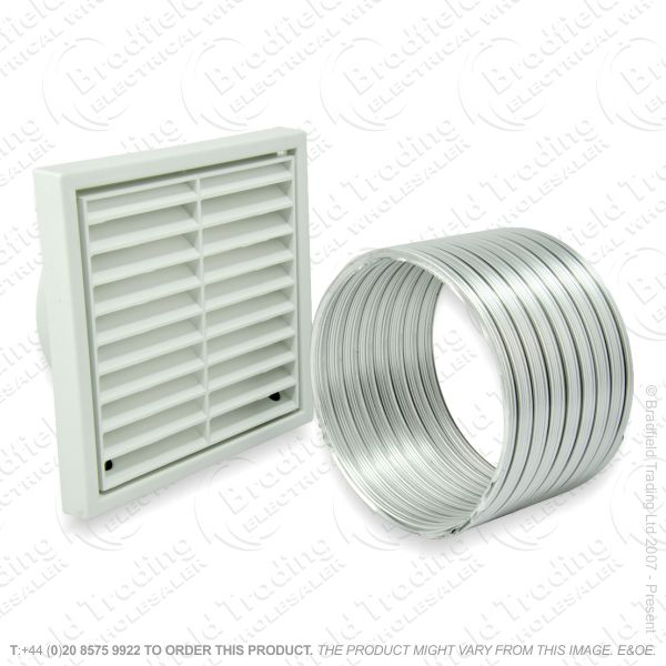 I09) Extractor Fan Kit 4  inc Grill   Duct