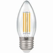 6.5W (60w) LED Fil Clear Candle ES 27k CRO