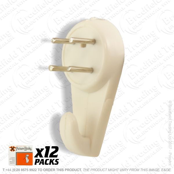 G11) Picture Hooks Hardwall Medium (12) Box