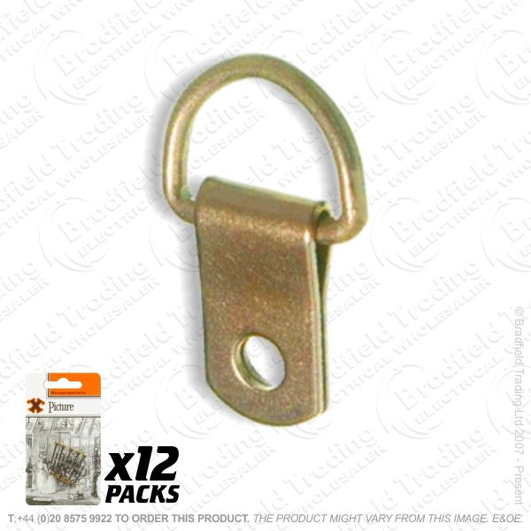 G10) Single D Ring Brass (12) BP