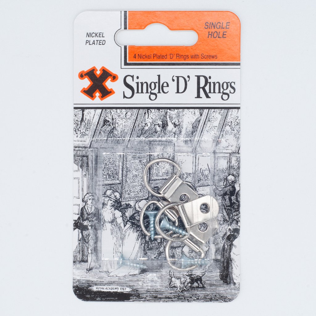 Single D Ring Silver (12) BP