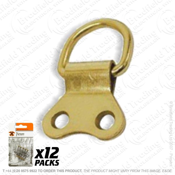 G10) Double D Ring Brass (12) BP