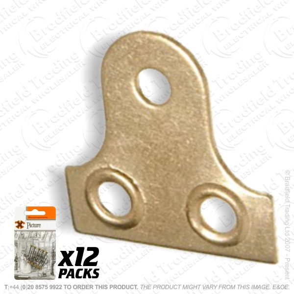 G10) Frame Plate 25mm Brass (12) BP