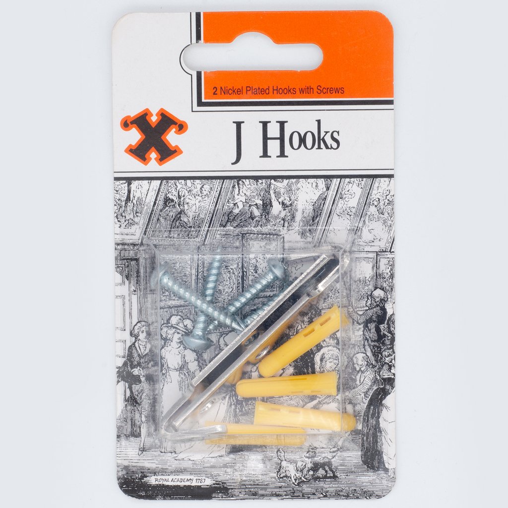 J Hooks Silver Plate 56mm (12) BP