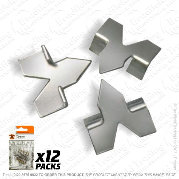 G10) Glazier Points Steel 85pc (12) BP