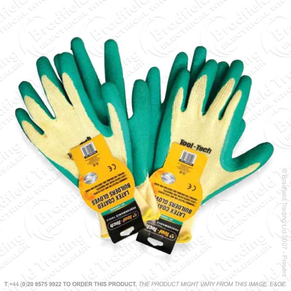 G48) Builders Gloves Latex Coated RTRMAX