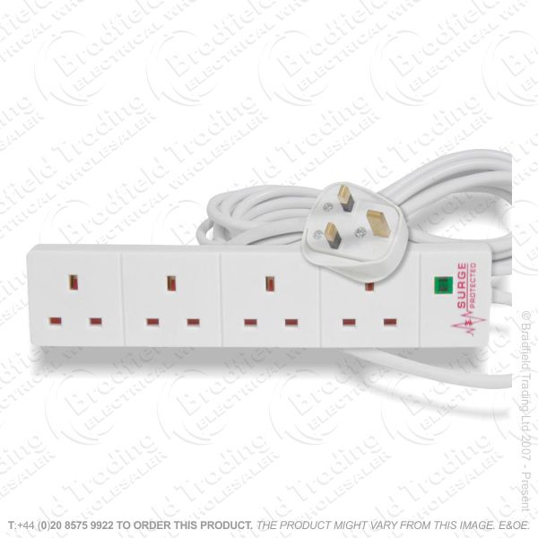 F05) Extension Lead 4G 13A 2M Surge ECO