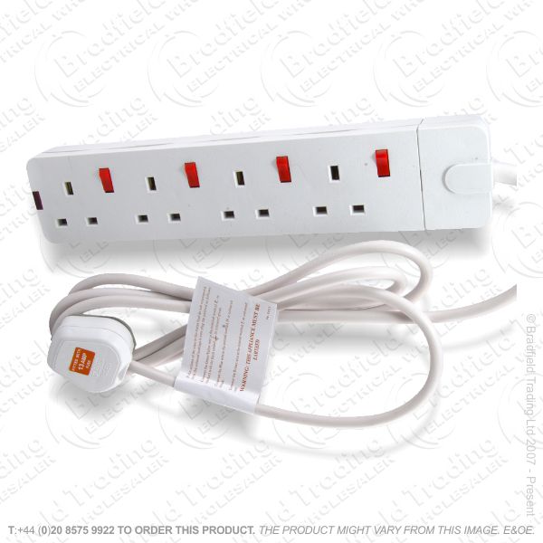 Extension Lead 4G 13A 2M Switch STATUS