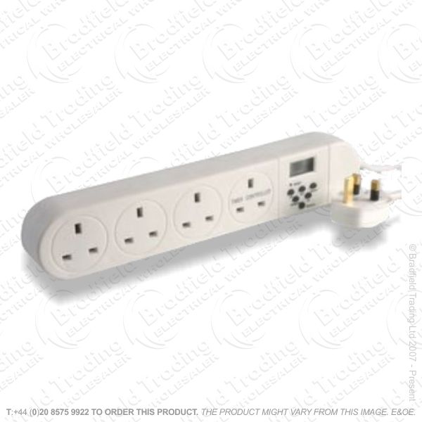 F05) Extension Lead 4G 13A 2M Timer ECO