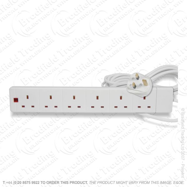 F04) Mains Extension Lead 6G 13A 2M C63 REDGR