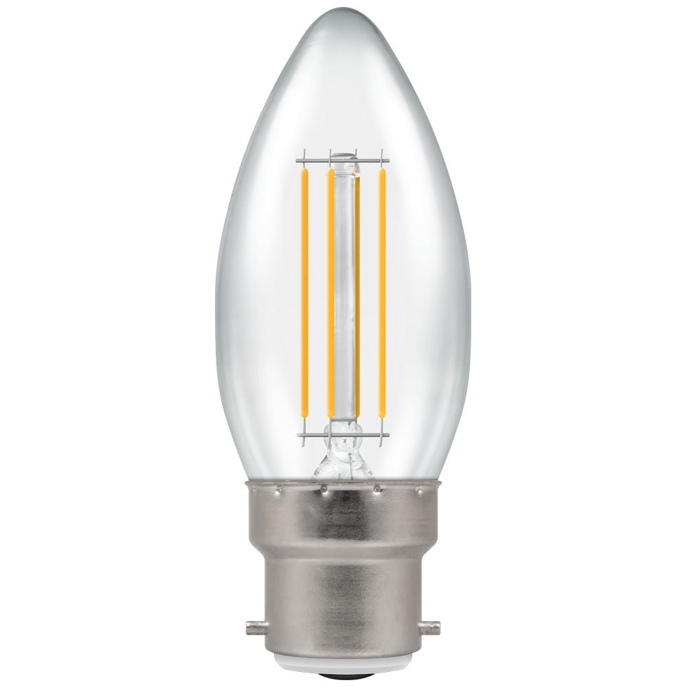 2.5W LED Fila Clear Candle BC 27k Dim CRO