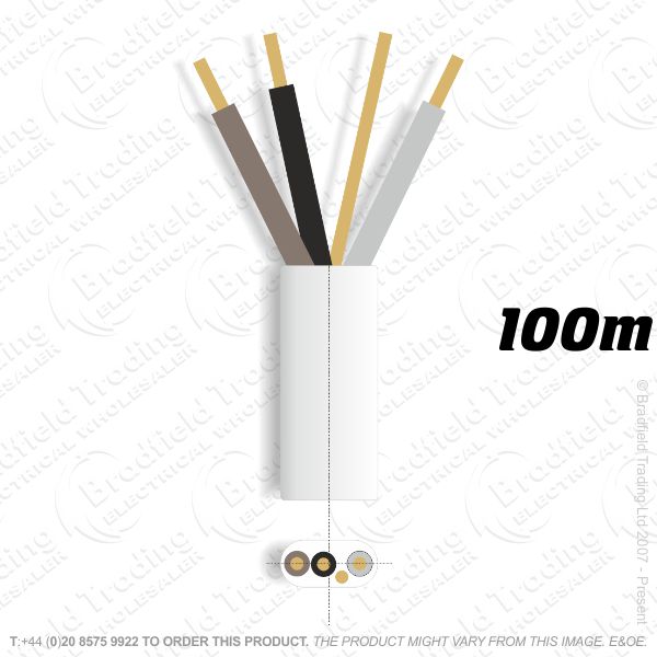 H10) 6243B Flat 1.5mm 3C E Low Smoke 100M Whi