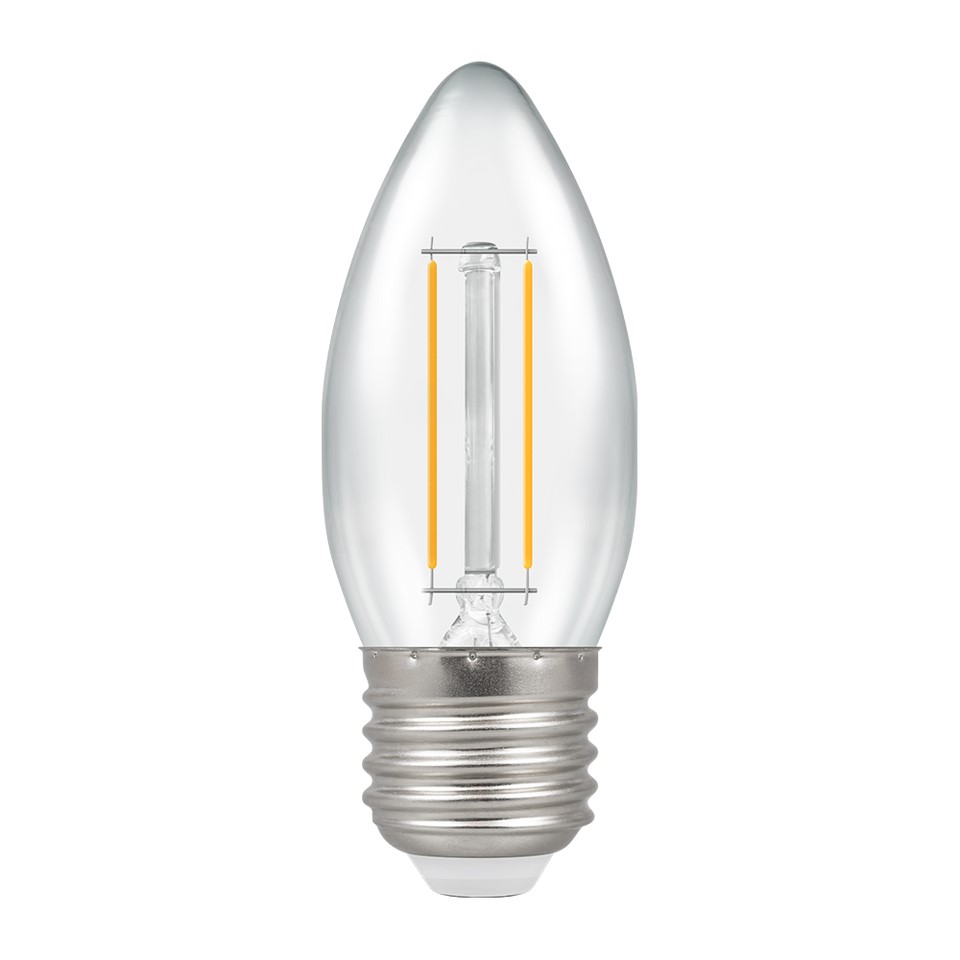 2.5W 250lm Fila Clear Candle ES 4k Dim CRO