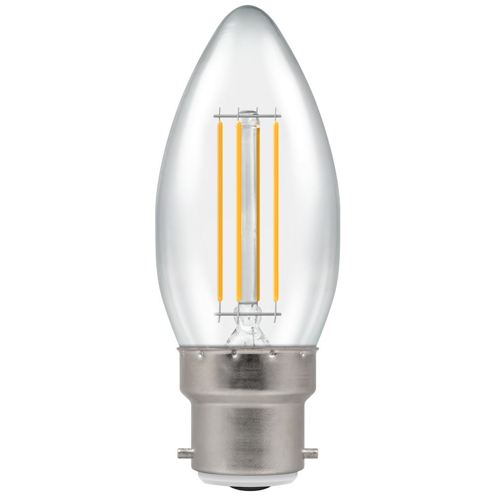 4.2W LED Fill Clear Candle BC 27k non-Dim CR