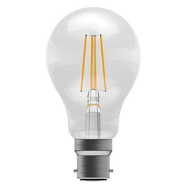 A19) 7w LED GLS BC 27k Non-Dim Filament CROMT