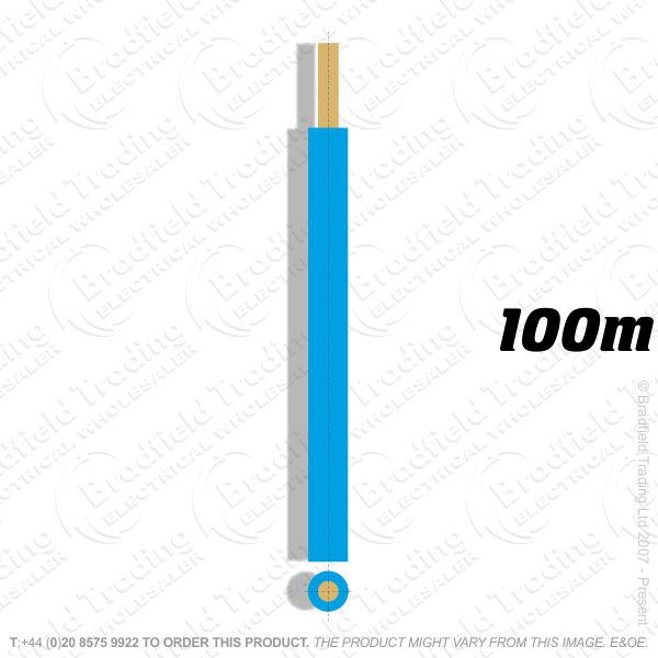 H04) Single Strand Blue 1.5mm 100M 6491X