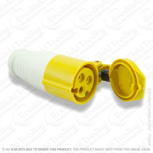 F06) Splash Proof Socket 16A 110V yellow