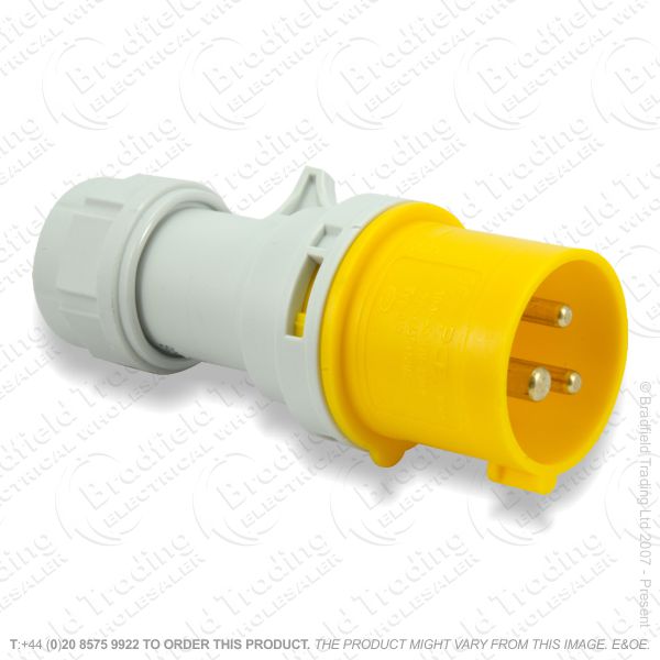 F06) Splash Proof Plug 16A 110V yellow