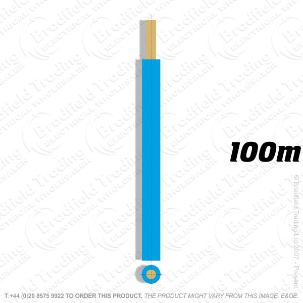 H04) Single Strand Blue 16mm 100M 6491X