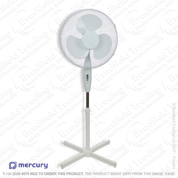 D06) Fan Pedestal 16  White FINE ELEMENT