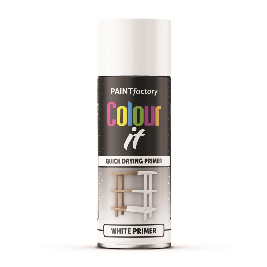 Spray Primer 400ml White PAINT FACTORY