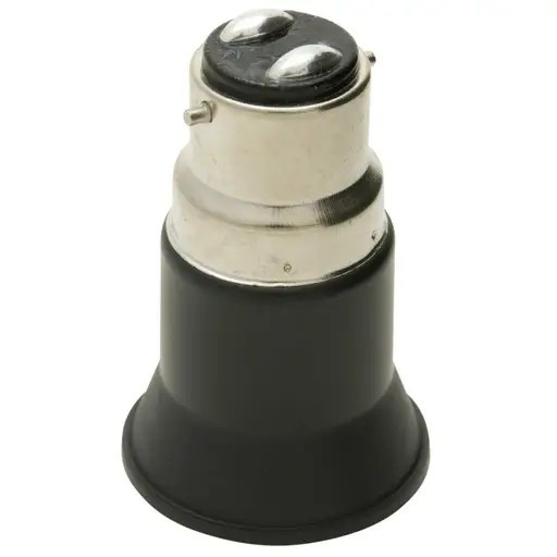 B05) Adaptor ES (Fem) to BC (Male) Black