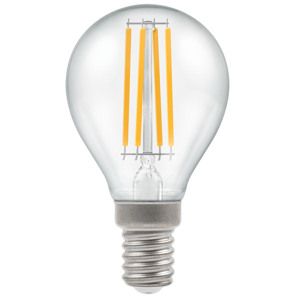 6.5W 806lm LED Fil Clear Golf SES Dim 27k CRO