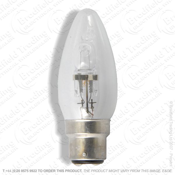 A12) Candle Halogen BC clear 20W Bulb OSRAM